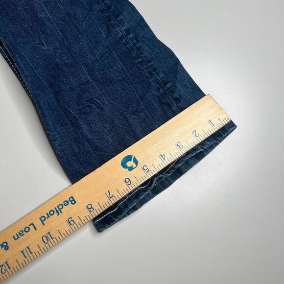 Miss Me Jeans Women’s 28 x 34 Boot Cut Blue Denim Wing Embellished Pockets M3080 - Picture 2 of 12